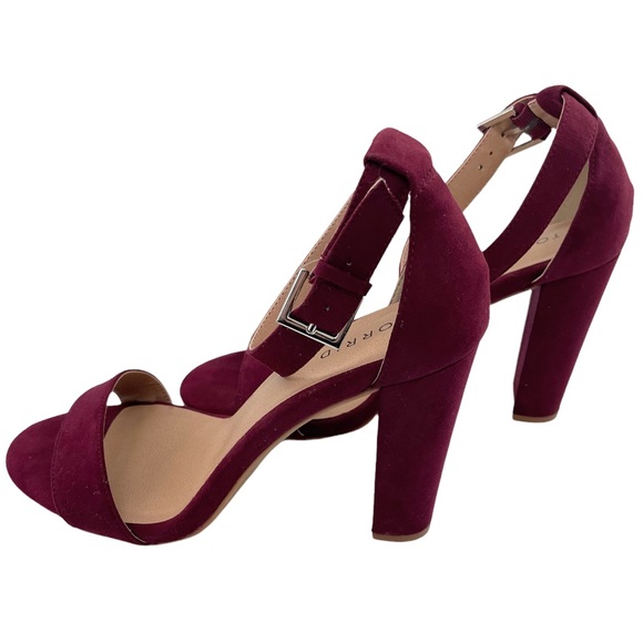 Torrid Ankle Strap Heel Sandal Wine Size 10W - Picture 7 of 12